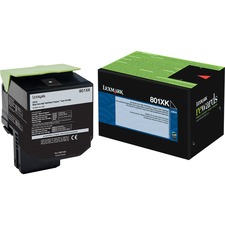 Original Lexmark 80C1XK0 Unison 801xk Toner Cartridge - Laser - Extra 