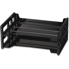 Officemate OIC 21022 Oic Side-loading Stackable 2pk Desk Trays - 2.8 H