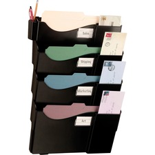 Officemate OIC 21724 Oic Grande Central Wall Filing System - 4 Pocket(