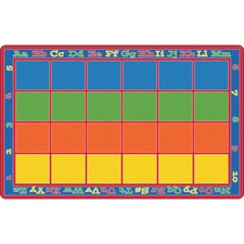 Flagship FCI FE34456A Flagship Carpets Primary Colors Square Grids Rug