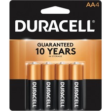 Duracell DUR MN1500B4ZCT Coppertop Battery - For Smoke Alarm, Flashlig