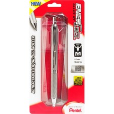 Pentel PEN BL407BP Energel Alloy Retractable Gel Pens - Medium Pen Poi