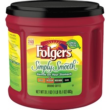 J.m. 2550020513CT Folgersreg; Simply Smooth Medium Ground Coffee Groun