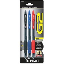 Pilot PIL 31023 G2 Retractable Gel Ink Pens - Fine Pen Point - 0.7 Mm 