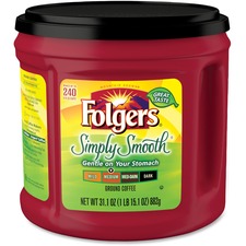 J.m. FOL 20513CT Folgersreg; Simply Smooth Medium Ground Coffee Ground