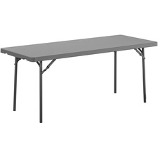 Dorel CSC 60526SGY1E Dorel Zown Corner Blow Mold Large Folding Table -