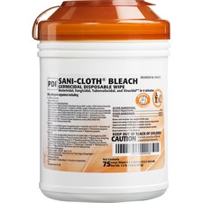 Nicepak NIC P54072CT Nice-pak Sani-cloth Bleach Wipes - Ready-to-use W