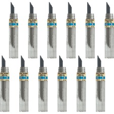 Pentel PEN 50BBX Super Hi-polymer Leads - 0.7 Mmmedium Point - B - Bla