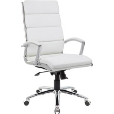 Norstar BOP B9471WT Boss Executive Caressoftplus? Chair With Metal Chr