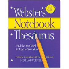 Merriamwebster MER FSP0573 Merriam-webster Notebook Thesaurus Printed 