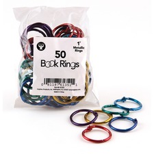 Hygloss HYX 61351 Hygloss Book Rings - 1 Maximum Capacity - Assorted -