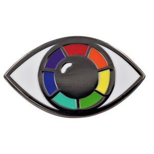 Real 1286 Queer Eye  Rainbow Eye Enamel Pin