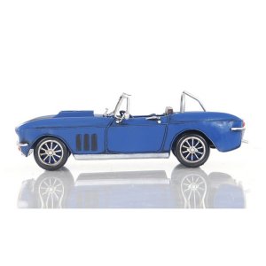 Old AJ039 Blue Chevrolet Corvette C2 Or Stingray Model Car