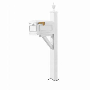 Qualarc WPD-NB-S5-LMC-WHT Westhaven System With Lewiston Mailbox (no B