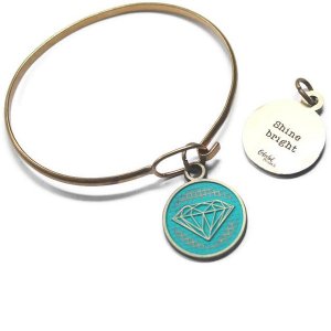 Gleeful RT-SHINEBR-ANTI-NEC Shine Bright Token Charm  Necklace (18 Inc