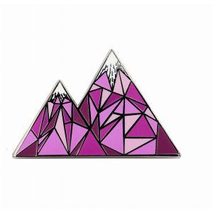 Real 6391 Geometric Mountain  Colorado  Mountain Life Enamel Pin