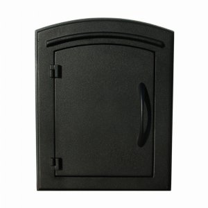 Qualarc MAN-1400-BL Manchester Non-locking Column Mount Mailbox Plain 