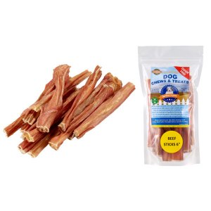 Lennox 76106 Natural Beef Bladder Dog Chews - 8oz, Light Brown