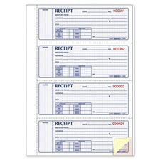 Dominion RED 8L818 Rediform Hardbound Money Receipt Book - 200 Sheet(s