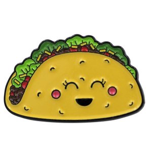 Real 9418 Kawaii Cute Taco Enamel Pin