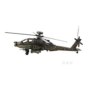 Old AJ008 1976 Boeing Ah-64 Apache Attack Helicopter Model- 1:39 Scale