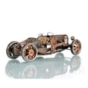 Old AJ088 Open-framed 1924 Bugatti Type 35 Model Race Car