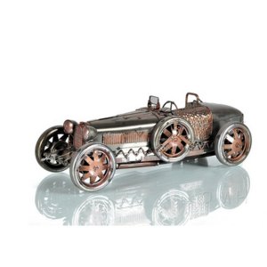 Old AJ087 1924 Green Bugatti Type 35 Model Race Car