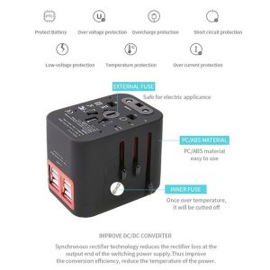 Ineye 1301 Universal Travel Adapter - 4 Usb Ports