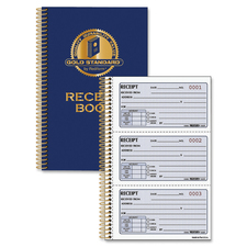 Dominion RED 8L829 Rediform Gold Standard Receipt Book - 225 Sheet(s) 