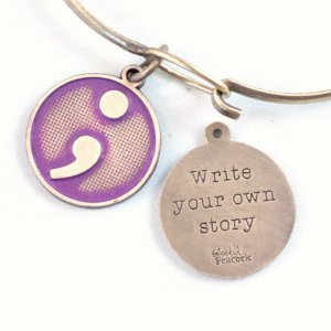 Gleeful RT-YOURSTORY-ORCH-NEC Your Own Story Token Charm  Necklace (18