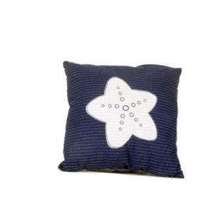 Old AB002 Anne Home - Blue Pillow White Star