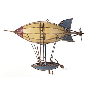 Old AJ062 Steampunk Airship Model