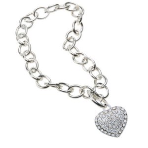 The 290-CHTB Crystal Heart Bracelet