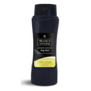 Roses 744790579116 Activated Charcoal Body Wash - Citrus+tea Tree 18oz