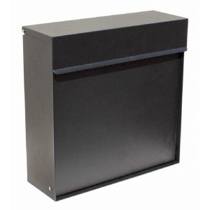 Qualarc WF-P015 Covina Locking Mailbox, Black Color