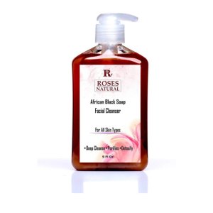 Roses 619793526828 African Black Soap Facial Cleanser 9oz