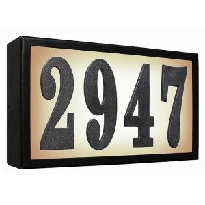 Qualarc SRST-AB60-BLK Serrano (standard) Lighted Address Plaque Do It 