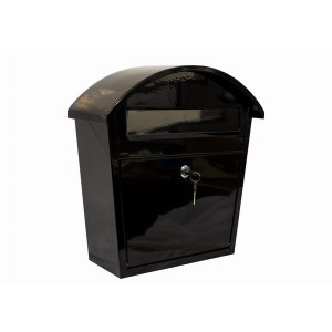 Qualarc WF-PM16-BL Ridgeline Locking Mailbox In Black Color