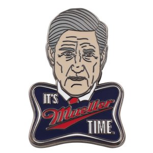 Real 5556 It's Mueller Time Enamel Pin - Robert Mueller Pin