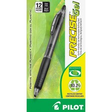 Pilot PIL 15001 Precise Gel Fine Retractable Begreen Pens - Fine Pen P