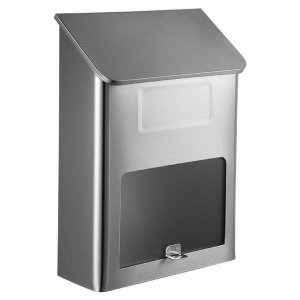 Qualarc WF-L002 Metros Mailbox, Stainless Steel With Window