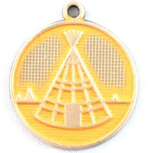 Gleeful RT-TRIBE-SUNF-NEC Tribe Token Charm  Necklace (18 Inches)