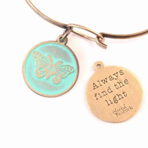 Gleeful RT-FIND-MINT-BRA Find The Light Token Charm Bracelet  Charm