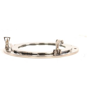 Old ND060 Porthole-themed Mirror Dcor- 12 Inches