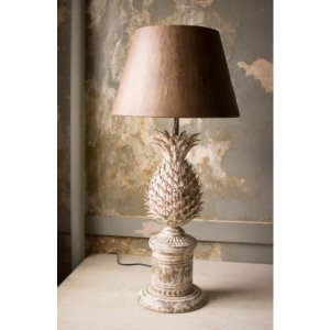 Kalalou CCG1509 Metal Pineapple Table Lamp 18d X 38t