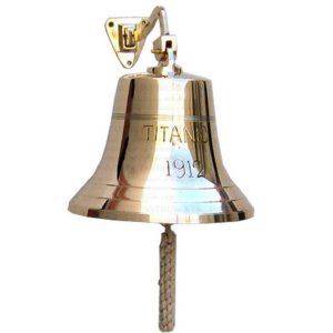 Old ND047 Titanic Brass Ship Bell Replica- 6