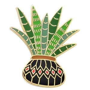 Real 7985 Aloe Vera Plant Enamel Pins By  - Pins For Your Life