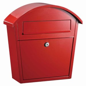 Qualarc WF-PM16-RD Ridgeline Locking Mailbox In Red Color