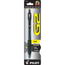 Pilot PIL 31026 G2 Retractable Gel Ink Rollerball Pens - Fine Pen Poin