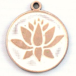 Gleeful RT-BLOOM-T-VANI-NEC Bloom In Adversity Token Charm  Necklace